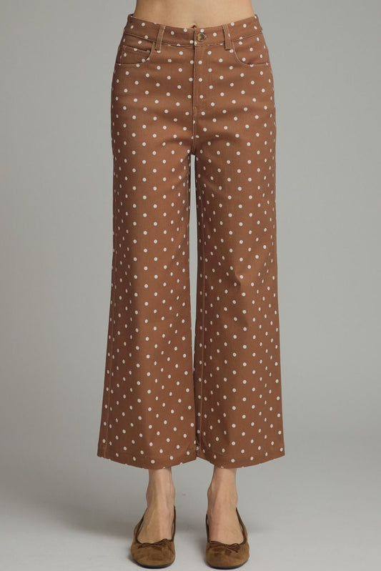 Entro Brown Mini Dot Pants