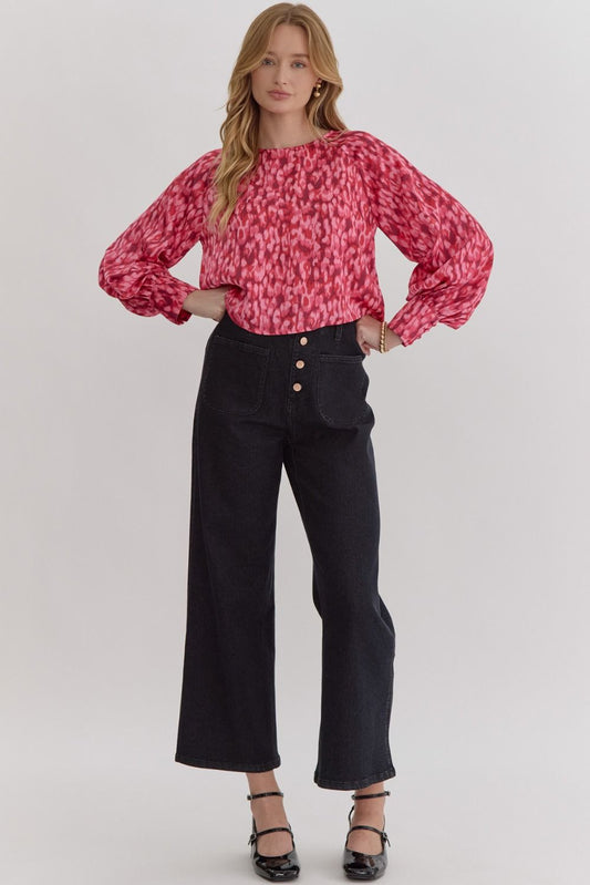 BF Printed Scarlet Top