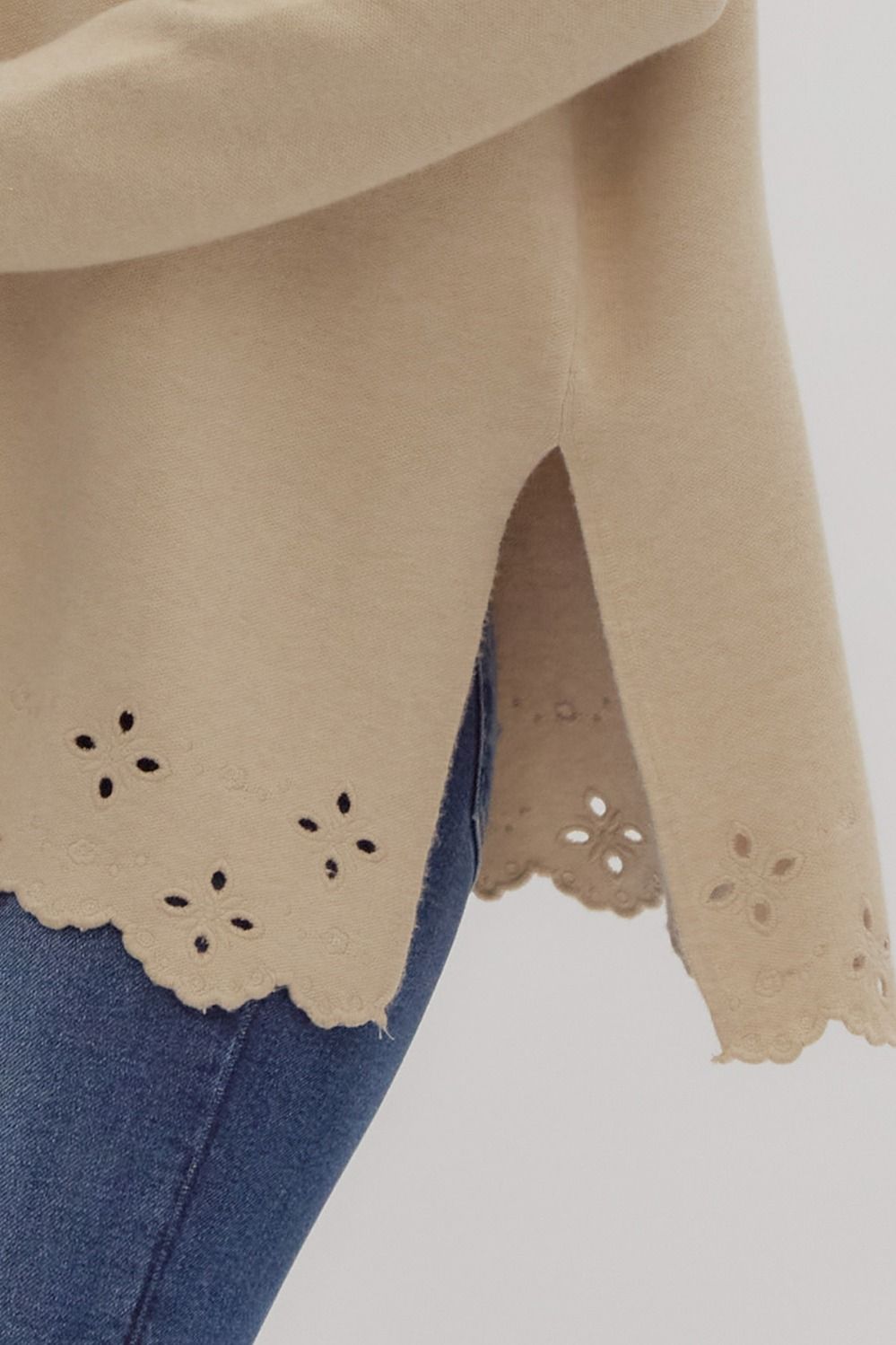 Entro Laser Cut Embroidery Sweater