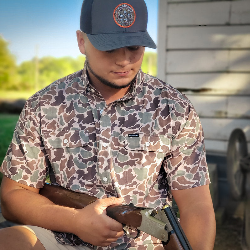 Fieldstone Camo Logo Hat - Grey