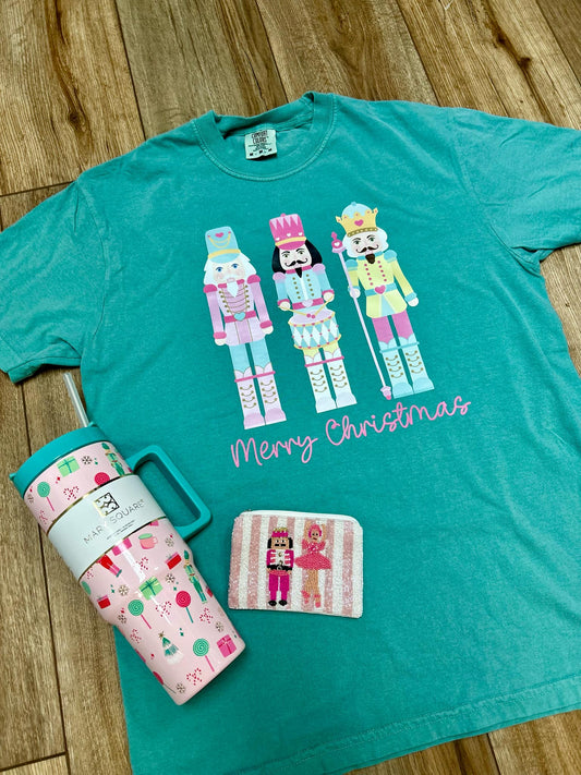 Sublimation Tee - Merry Christmas Nutcracker