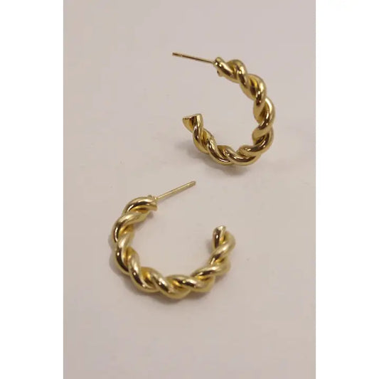 Josslyn Waterproof Twist Hoops