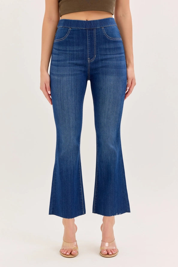Cello Dark Comfort Pull-On Crop Flare
