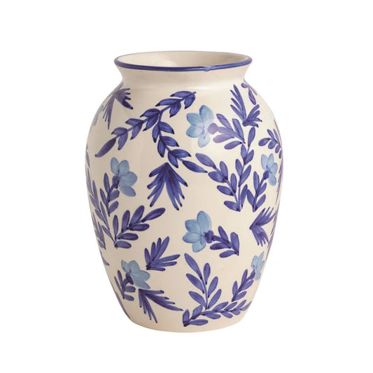 Mudpie Large Blue Vine Vase