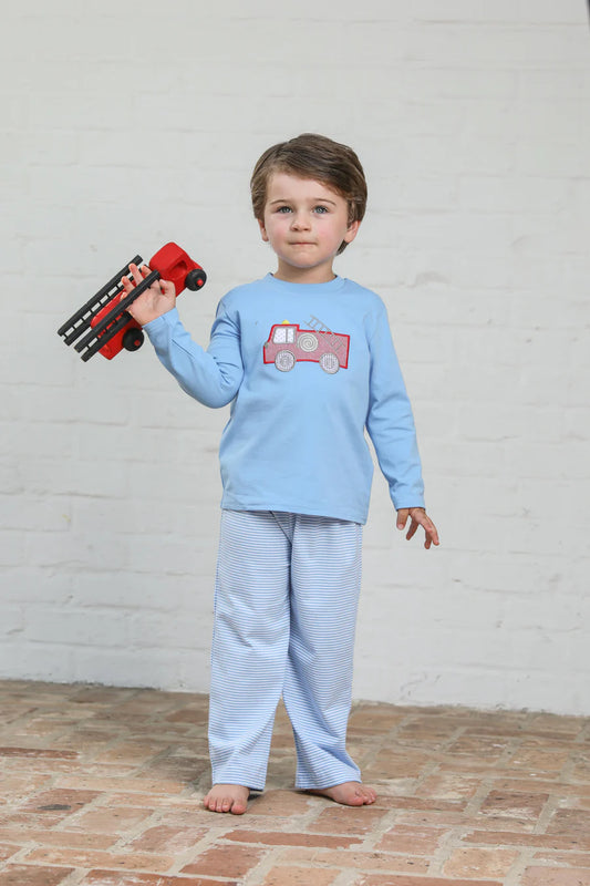 Trotter Street Fire Truck Pants Set