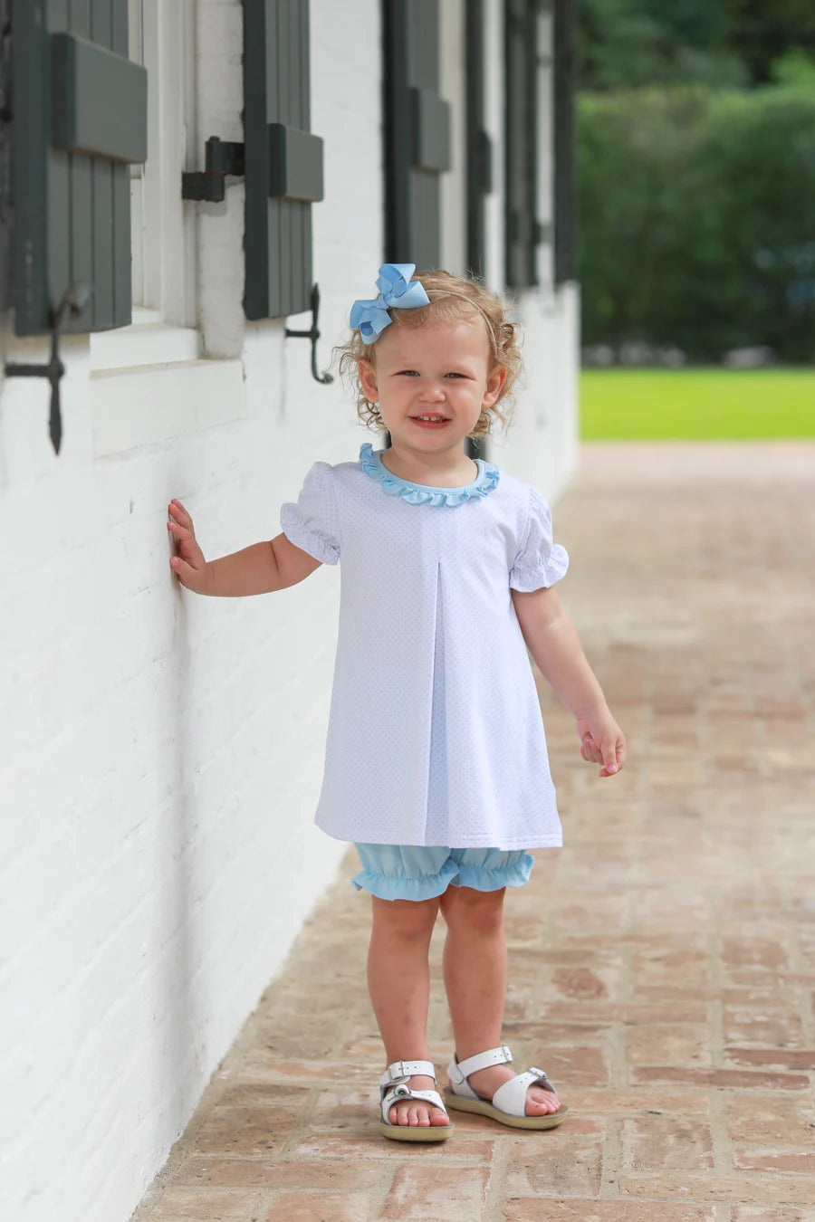 Trotter Street Harriet Bloomer Set - Blue