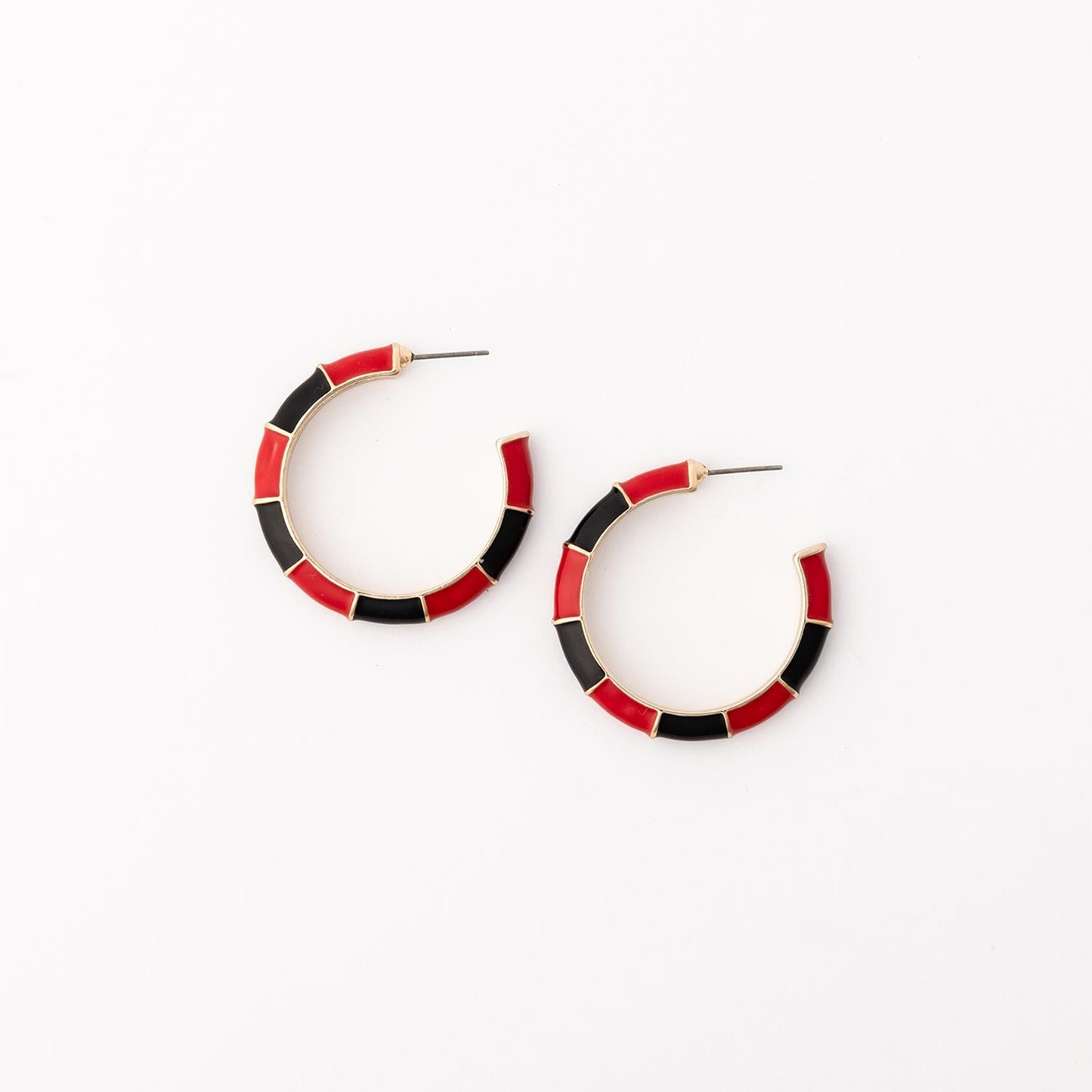 MM Red & Black Earrings - Ashlynn