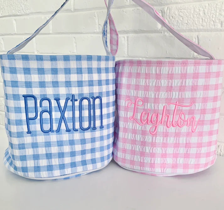 BB Gingham Easter Buckets - FREE Monogram!