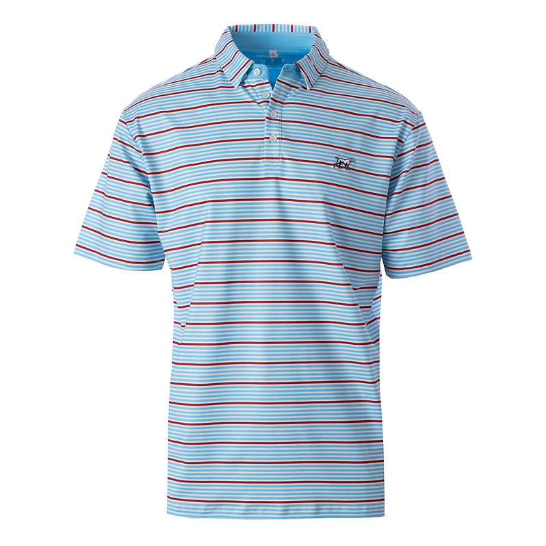 Fieldstone Kennedy Performance Polo - Red/Wh./Bl.