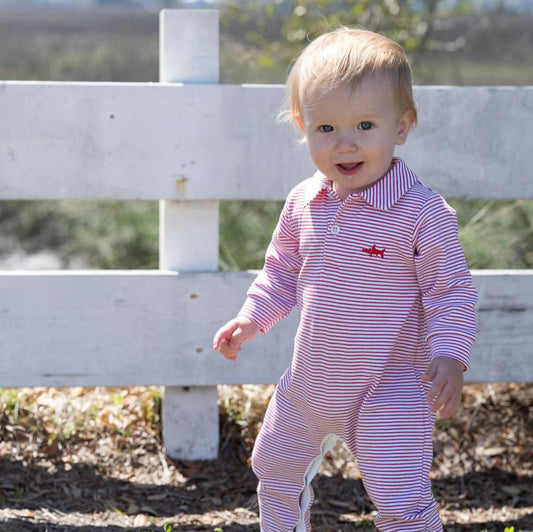 Saltwater Boys Signature LS Polo Romper