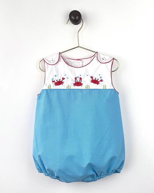 Petit Ami Bubble with Crab Embroidery