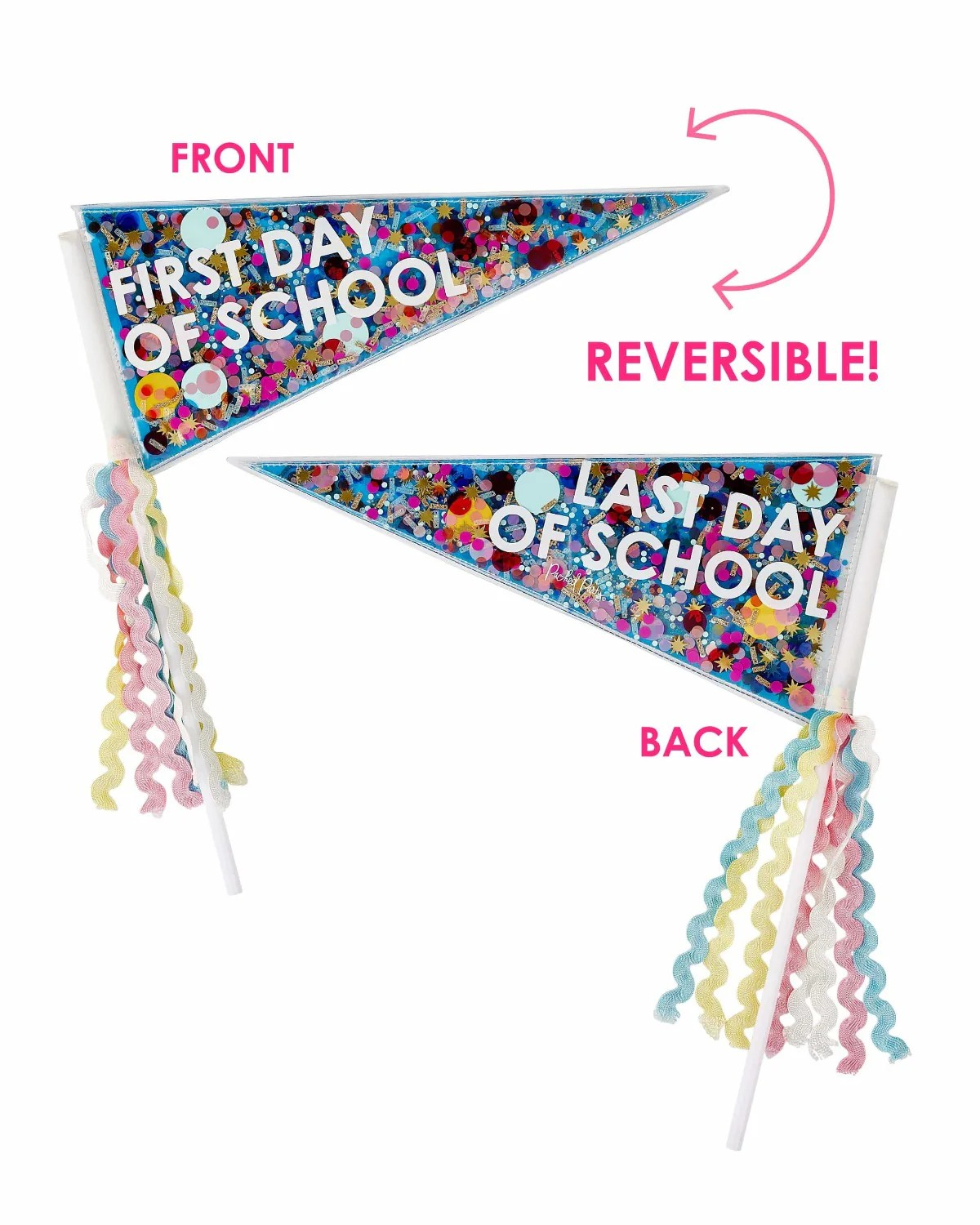 PP Back to School Confetti Pennant