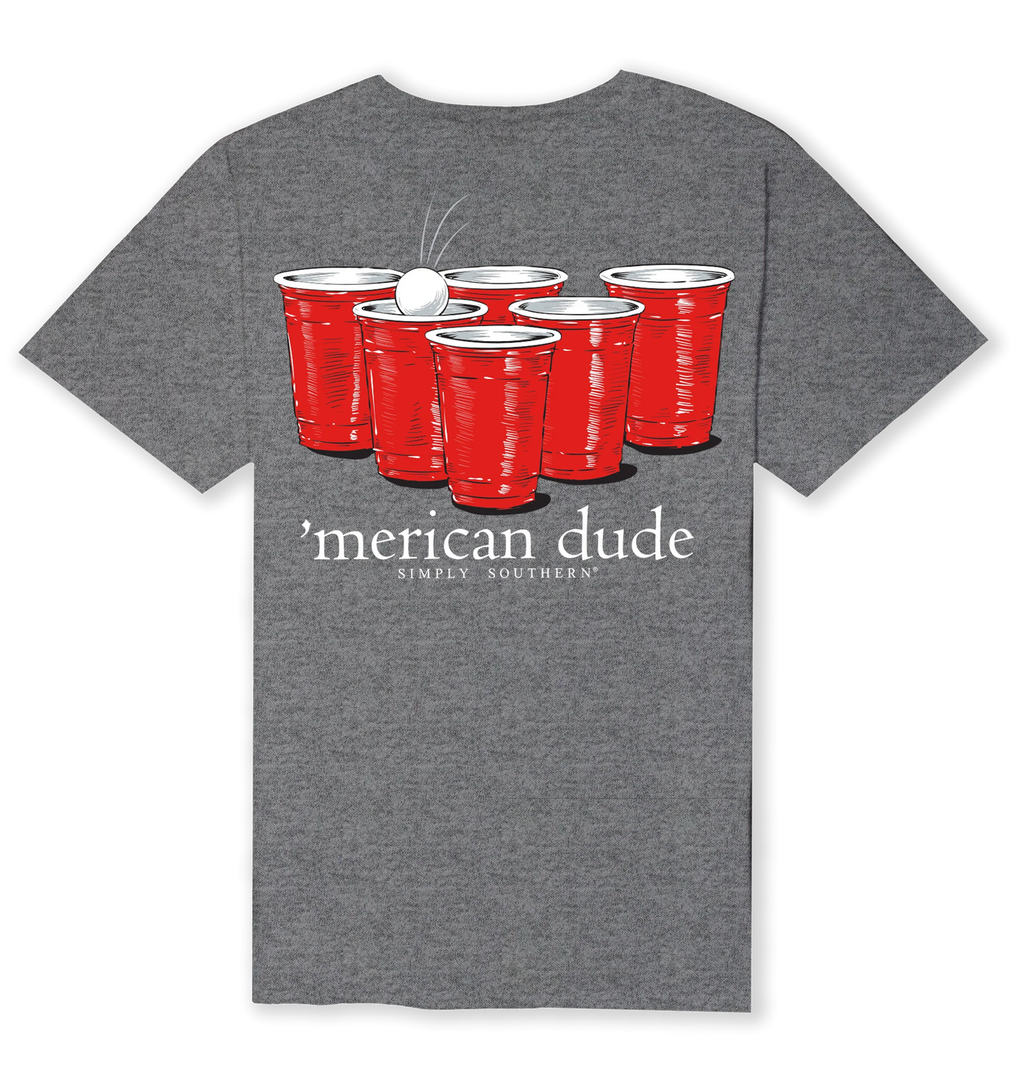 SS Tee - 'Merican Dude Red Solo Cup