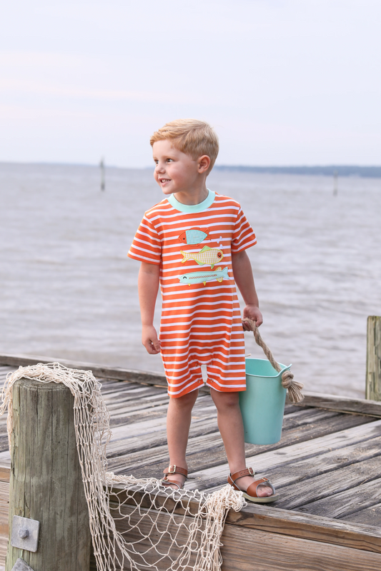 TS Fish Trio Romper