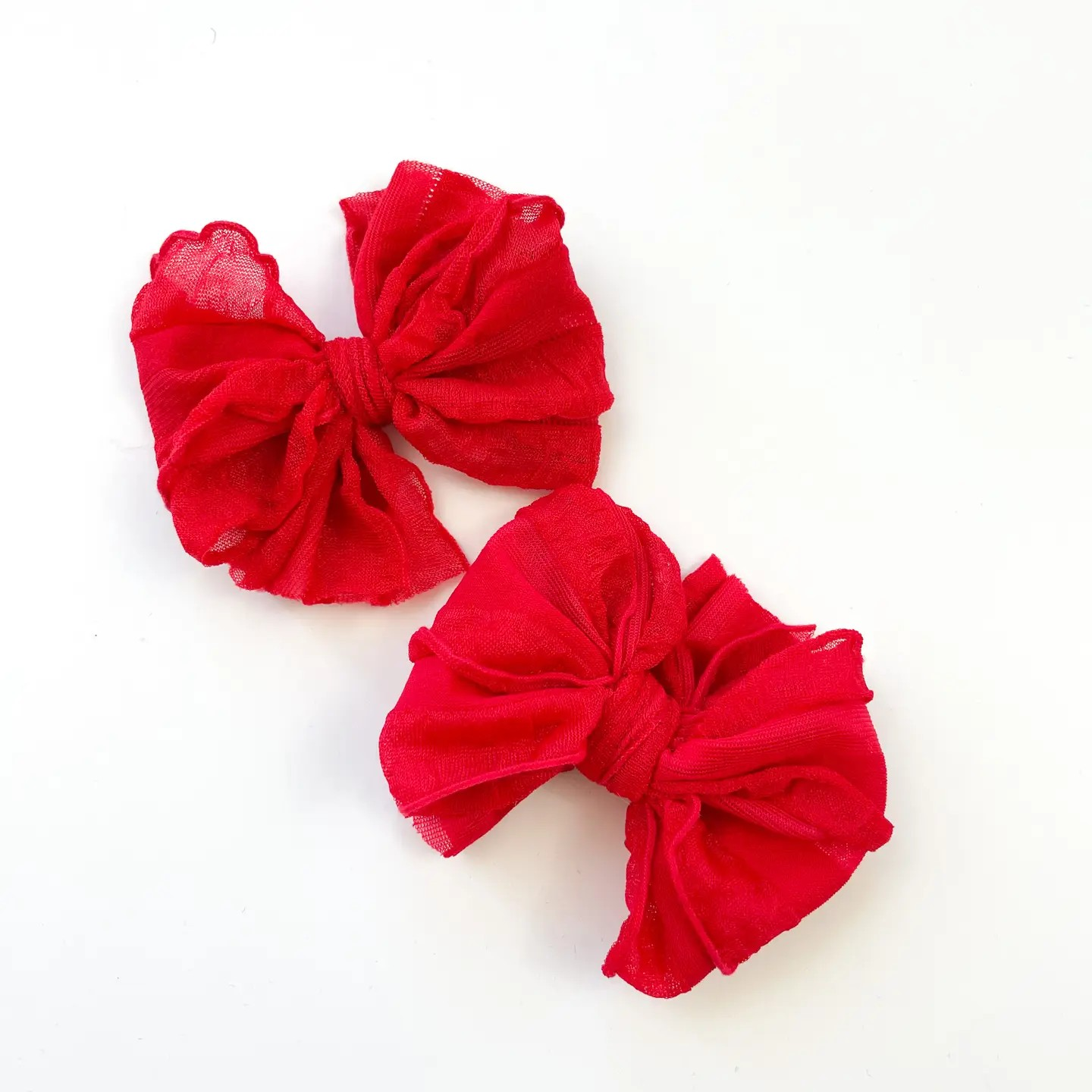 RR Ruffle Piggy Tail Clip Set