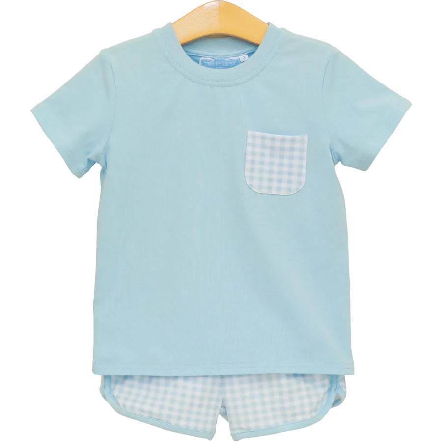 Trotter Street - Madden Short Set - Blue