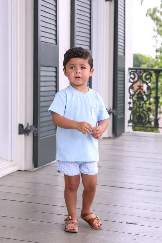Trotter Street - Madden Short Set - Blue
