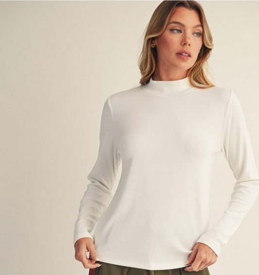 Jodifl Basic Mock Neck Layering Shirt