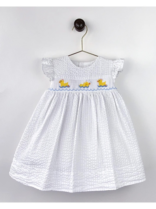 Petit Ami Smocked Duck Dress