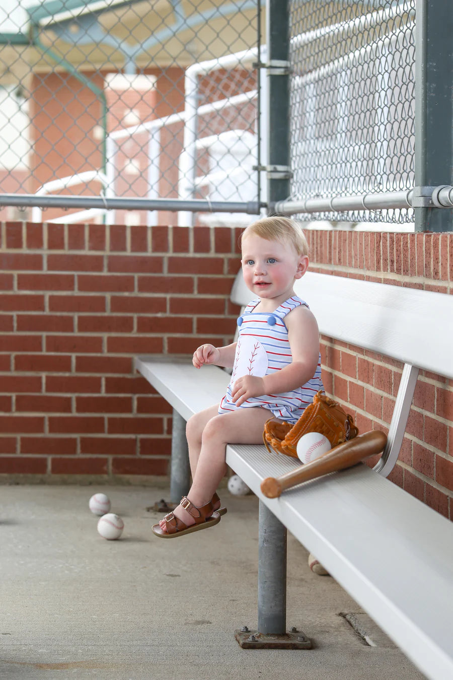Trotter Street Play Ball Sunsuit