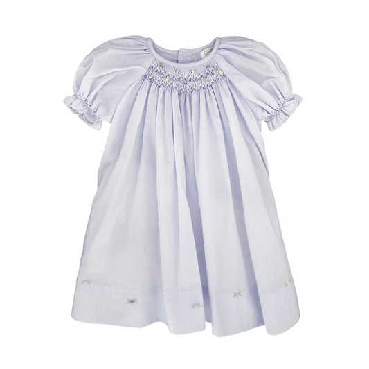 Petit Ami Smocked Day Gown - Lavender