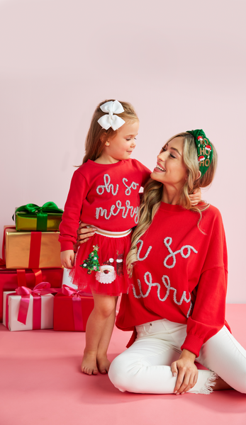 Mudpie Toddler Sweatshirt Oh So Merry