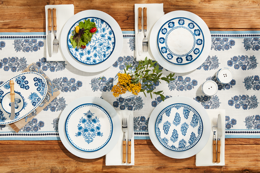 Mudpie Block Print Table Runner