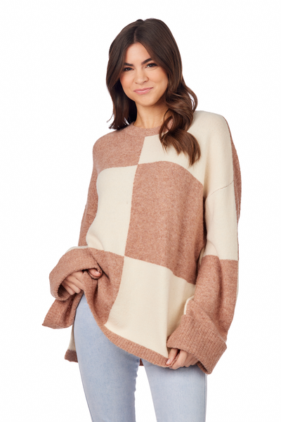 Mudpie Oaklyn Sweater Tan