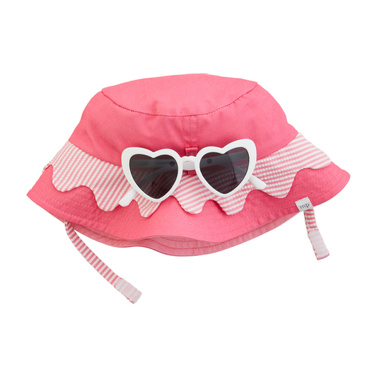 Mudpie Toddler Hat + Sunglass Set