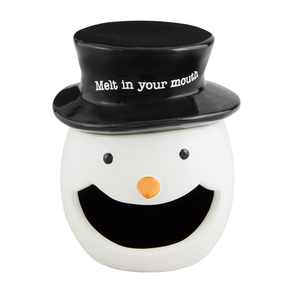 Mudpie Snowman Open Mouth Candy Container