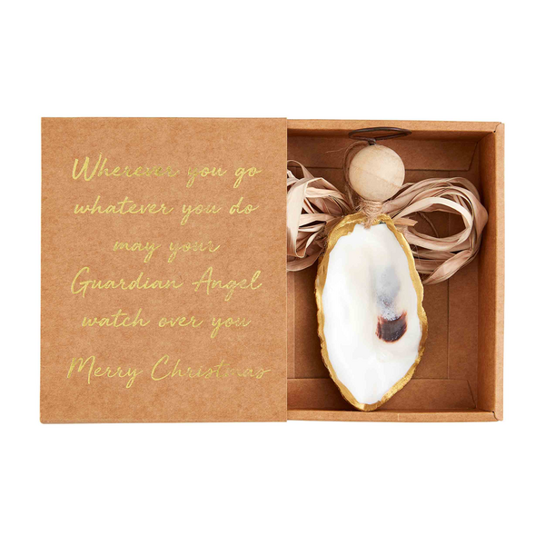 Mudpie Oyster Angel Ornament