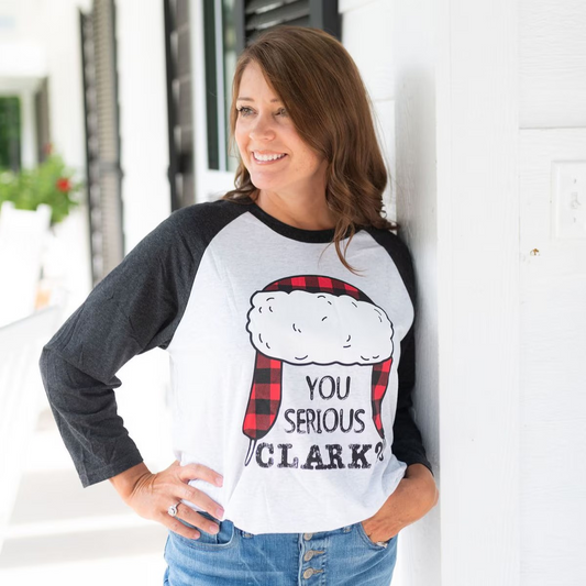 BF JM You Serious Clark? 3/4 Sleeve T-Shirt