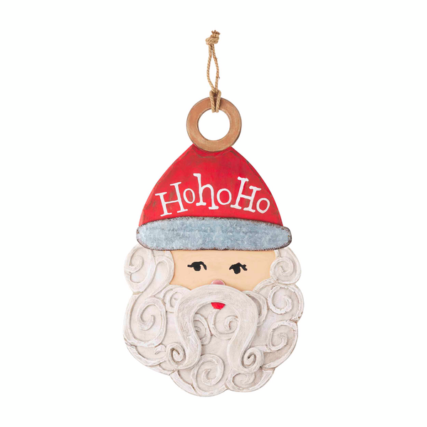 Mudpie Santa Swirl Door Hanger