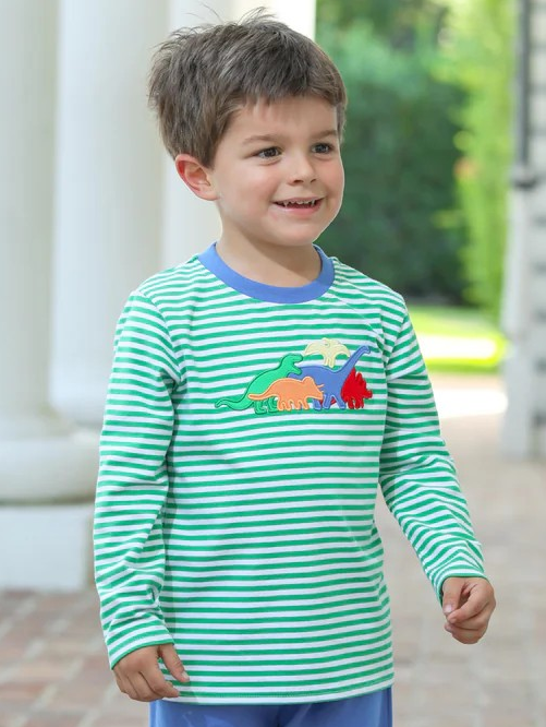 Trotter Street Long Sleeve Dinosaur Shirt